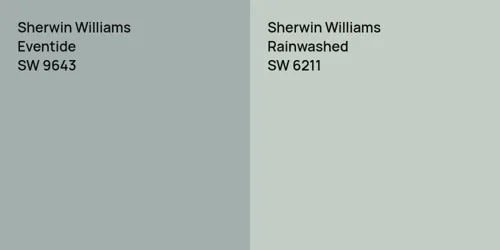 SW 9643 Eventide vs SW 6211 Rainwashed