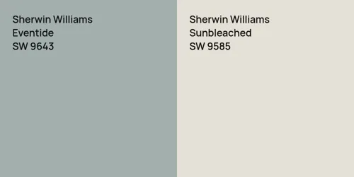 SW 9643 Eventide vs SW 9585 Sunbleached