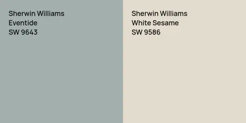 SW 9643 Eventide vs SW 9586 White Sesame