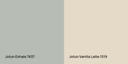 7637 Exhale vs 1519 Vanilla Latte