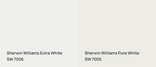 SW 7006 Extra White vs SW 7005 Pure White