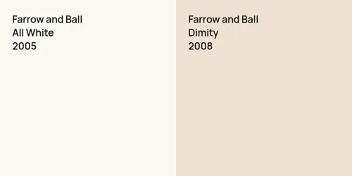 2005 All White vs 2008 Dimity