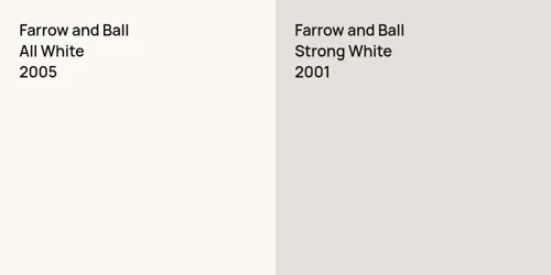 2005 All White vs 2001 Strong White