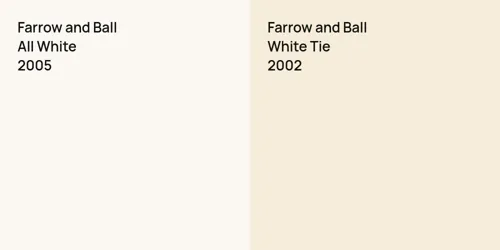 2005 All White vs 2002 White Tie