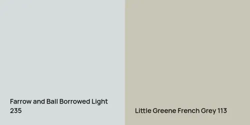 235 Borrowed Light vs 113 French Grey