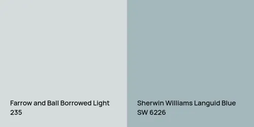 235 Borrowed Light vs SW 6226 Languid Blue