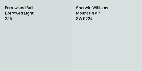 235 Borrowed Light vs SW 6224 Mountain Air