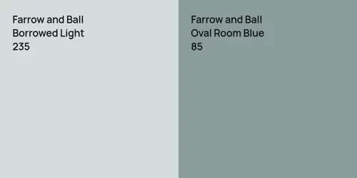 235 Borrowed Light vs 85 Oval Room Blue