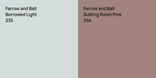 235 Borrowed Light vs 294 Sulking Room Pink