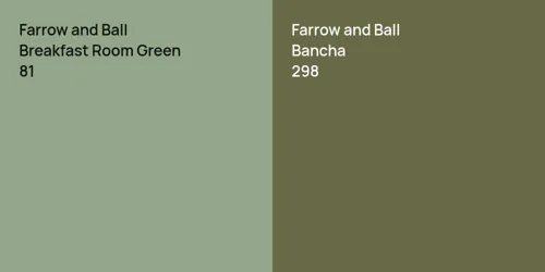 81 Breakfast Room Green vs 298 Bancha