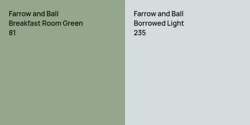 81 Breakfast Room Green vs 235 Borrowed Light