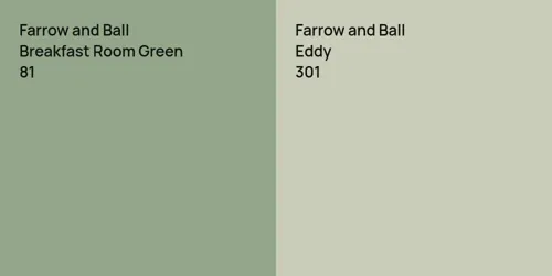 81 Breakfast Room Green vs 301 Eddy