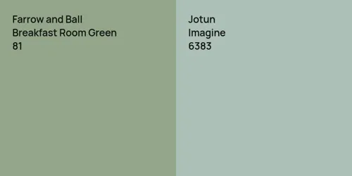 81 Breakfast Room Green vs 6383 Imagine