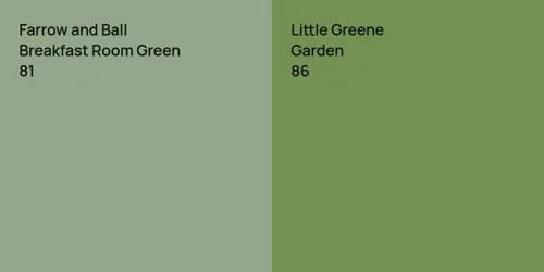 81 Breakfast Room Green vs 86 Garden