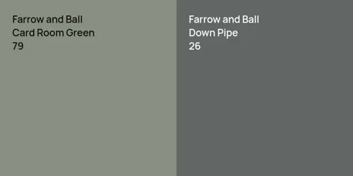 79 Card Room Green vs 26 Down Pipe