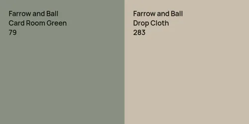 79 Card Room Green vs 283 Drop Cloth