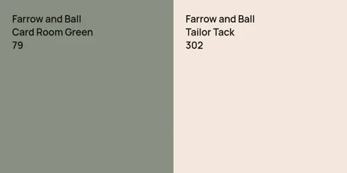 79 Card Room Green vs 302 Tailor Tack