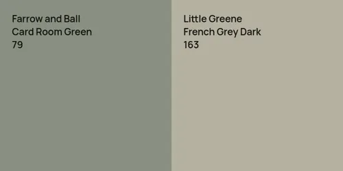 79 Card Room Green vs 163 French Grey Dark