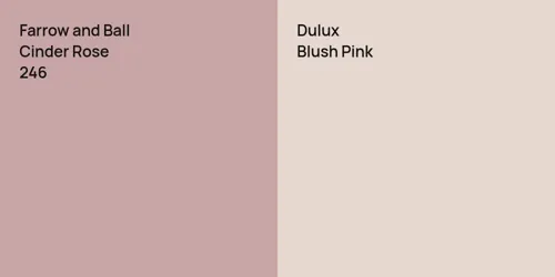 246 Cinder Rose vs 50YR 74/054 Blush Pink