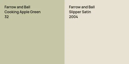 32 Cooking Apple Green vs 2004 Slipper Satin