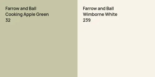 32 Cooking Apple Green vs 239 Wimborne White