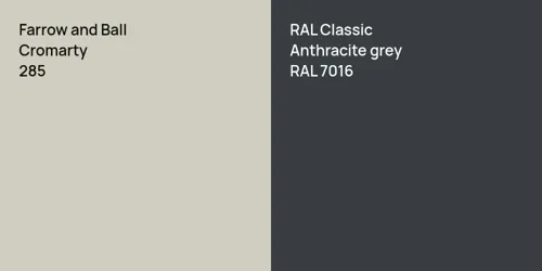 285 Cromarty vs RAL 7016  Anthracite grey