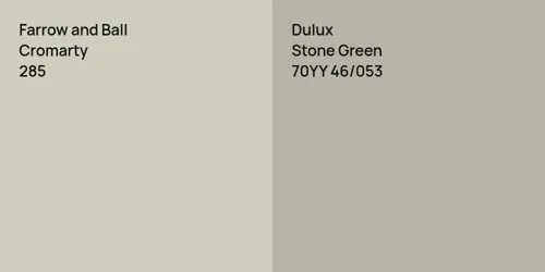 285 Cromarty vs 70YY 46/053 Stone Green