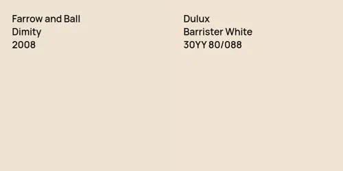 2008 Dimity vs 30YY 80/088 Barrister White