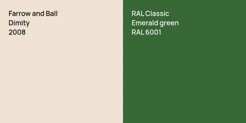 2008 Dimity vs RAL 6001  Emerald green