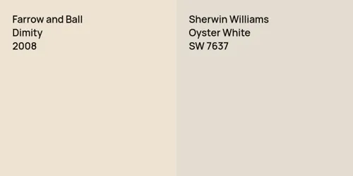 2008 Dimity vs SW 7637 Oyster White