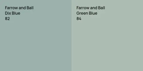 82 Dix Blue vs 84 Green Blue