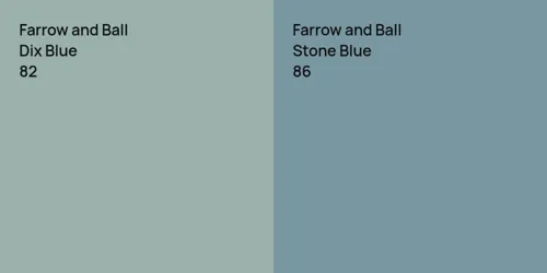 82 Dix Blue vs 86 Stone Blue