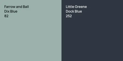 82 Dix Blue vs 252 Dock Blue