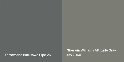 26 Down Pipe vs SW 7060 Attitude Gray