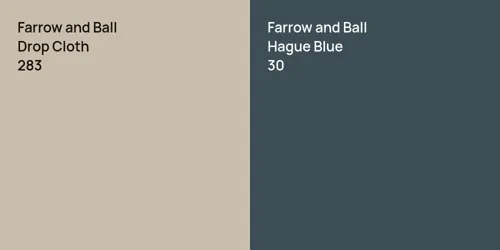 283 Drop Cloth vs 30 Hague Blue