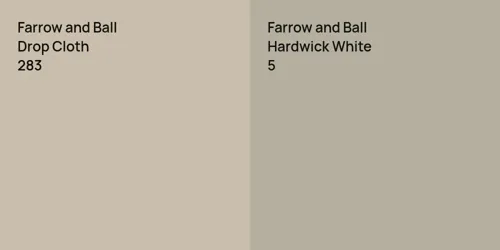 283 Drop Cloth vs 5 Hardwick White