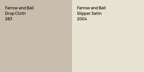 283 Drop Cloth vs 2004 Slipper Satin