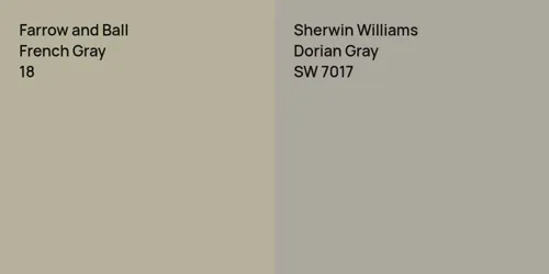 18 French Gray vs SW 7017 Dorian Gray