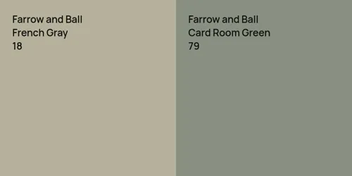 18 French Gray vs 79 Card Room Green