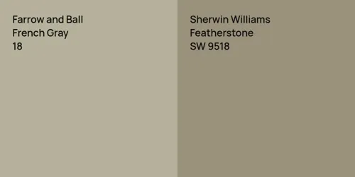 18 French Gray vs SW 9518 Featherstone