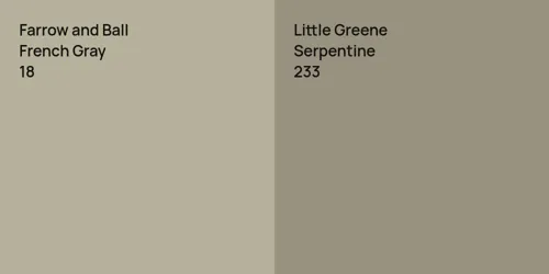 18 French Gray vs 233 Serpentine