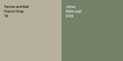 18 French Gray vs 0125 Palm Leaf