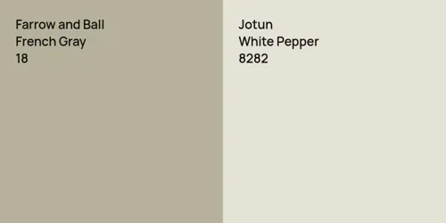 18 French Gray vs 8282 White Pepper