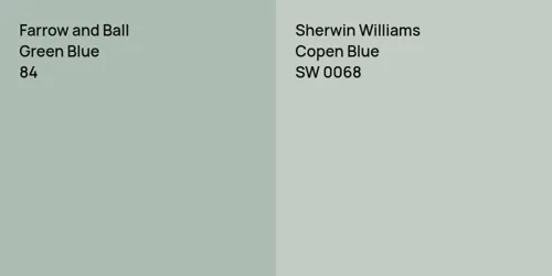 84 Green Blue vs SW 0068 Copen Blue