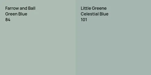 84 Green Blue vs 101 Celestial Blue