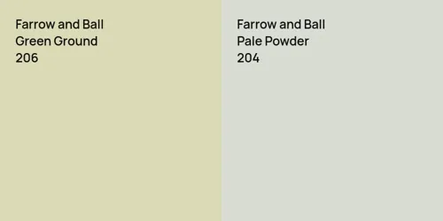 206 Green Ground vs 204 Pale Powder