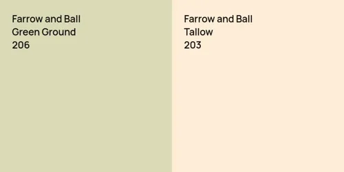 206 Green Ground vs 203 Tallow