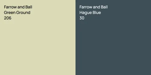 206 Green Ground vs 30 Hague Blue