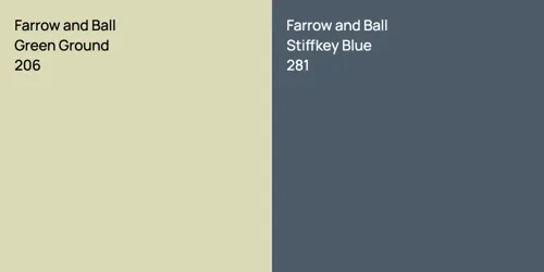 206 Green Ground vs 281 Stiffkey Blue