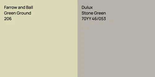 206 Green Ground vs 70YY 46/053 Stone Green